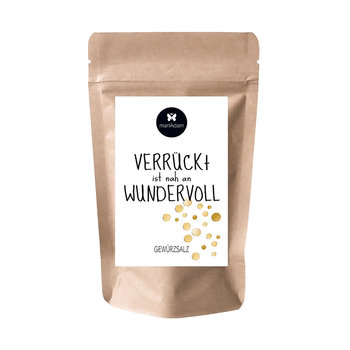 Gewürzgeschenk Tüte VERRÜCKT Gewürzsalz 25g
