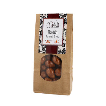 Mandeln mit Karamell & Meersalz 150G Tüte