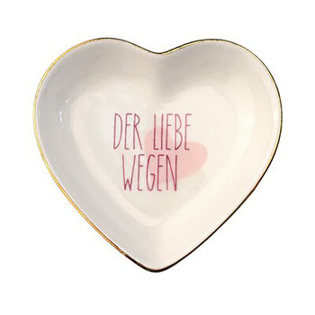 Love Plates, Deko-Teller, Porzellan, Der Liebe wegen, Herz,t - Glasteller