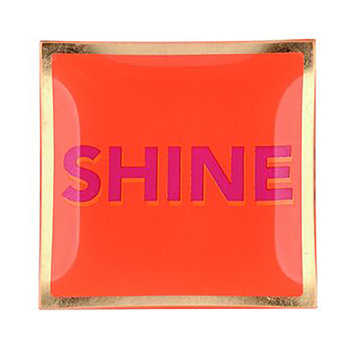 Love Plates, Glasteller S, Shine, neon orange - Glasteller