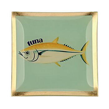 Love Plates, Glasteller S, Thunfisch, mint - Glasteller