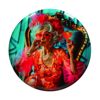 Love Trays, Dekotablett, S, Motiv: Lady mehrfarbig - Metallteller