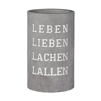 Flaschenkühler Leben lieben D.13,5cm, H.21,5cm