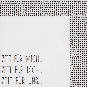 Serviette Zeit für mich