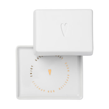 Guten Appetit 1/4 Butterdose Herz 11x9,5x5,4cm