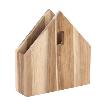 Serviettenhaus klein Akazie 16x15,5x4cm