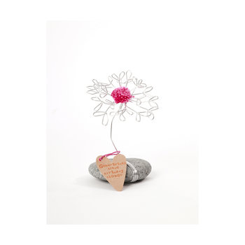 GOF Glücksblumen Steine - Farbe: pink