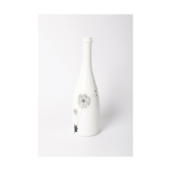 GOF Flaschenvase groß - Motiv: Wunschfee mit Pusteblume