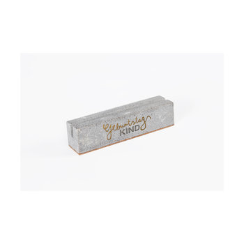 GOF Kartenhalter aus Terrazzo, Motiv: Geburtstagskind - Kartenhalter aus Terrazzo mit Korkboden mit Druck und/ oder