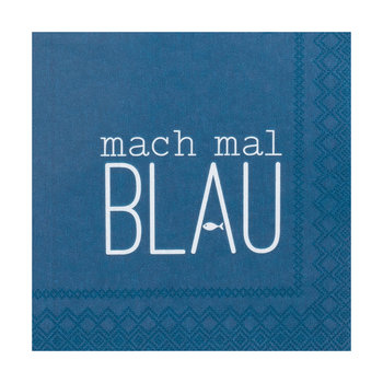 Meeresrauschen Cocktail serviette 25x25cm,Mach mal bl