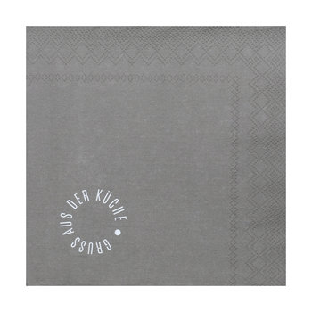 Serviette 33x33cm, Gruß aus der Küche