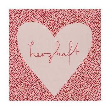Serviette 33x33cm, Herzhaft