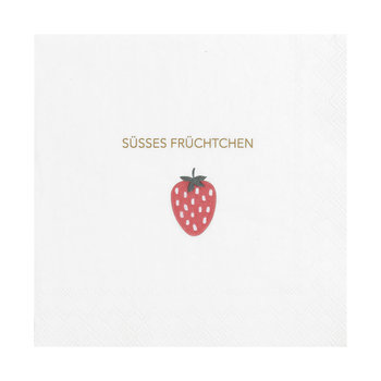 Cocktailserviette 25x25cm, Süsses Früchtchen