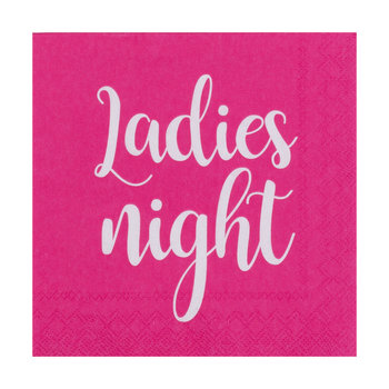 Cocktailserviette 25x25cm, Ladies night