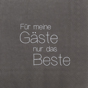 Lunchservietten \'Für meine Gäste...\'