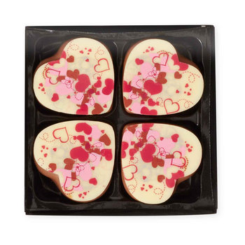 Geschenkpackung Nougat-Herzen
