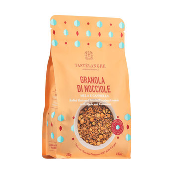 Granola mit Haselnüssen, Apfel und Zimt, glutenfrei - Knuspermüsli mit Haselnuss, Apfel und Zimt