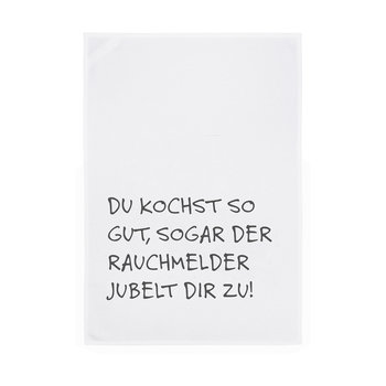 1730 Geschirrtuch weiss 50x70cm - Motiv: Du kochst so gut...