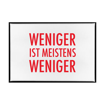 1730 Magnet 79x53mm - Motiv: Weniger ist meistens ...