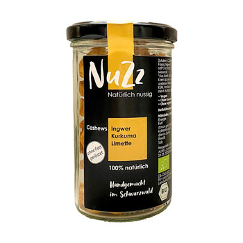 NUZZ Bio-Cashew-Kerne mit Ingwer, Kurkuma und Limette gewürz