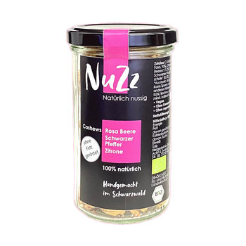 NUZZ Bio-Cashews Rosa Beere - Schwarzer Pfeffer - Zitrone