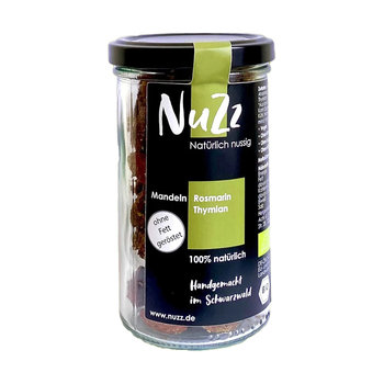 NUZZ Bio-Mandeln mit Thymian, Rosmarin im Ofen geröstet