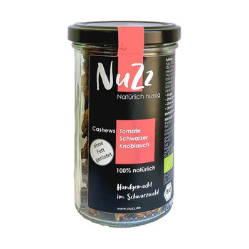 NUZZ Geröstete Bio-Cashews mit Schwarzem Knoblauch und Tomat